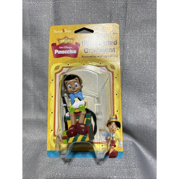 Walt Disney Classics EZ Light Illuminated Ornament Pinocchio Vintage 1999 New - Picture 1 of 5